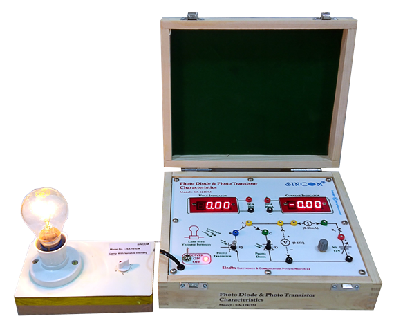 Photo Diode & Photo Transistor Characteristics with Digital Meters