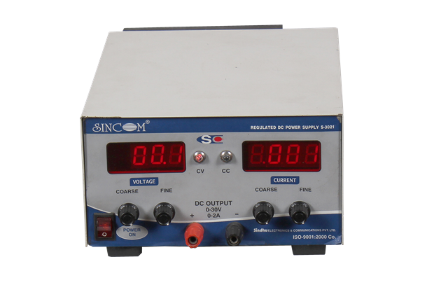 Single DC Power Supply 0-30V/0-2A with 2 Digital Meters
