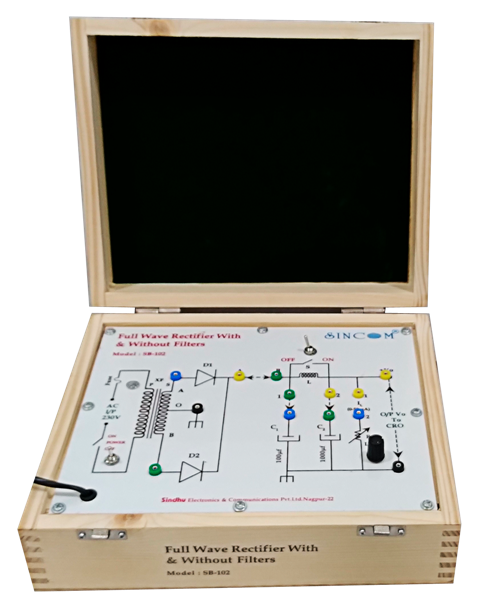 Center tap Full Wave Rectifier (FWR) with & Without Filter