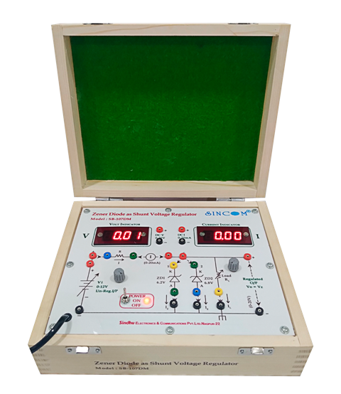 Zener Diode as Shunt Voltage Regulator with Digital Meters