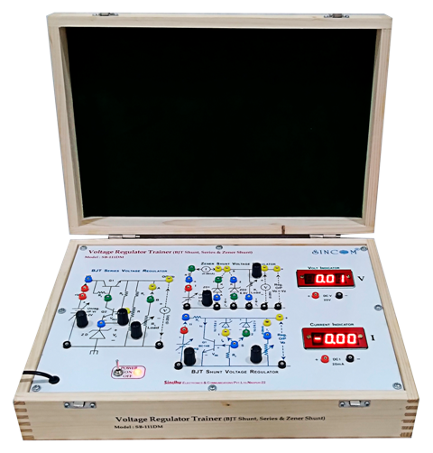 Voltage Regulator Trainer with Digital Meters (BJT Shunt, Series & Zener Diode