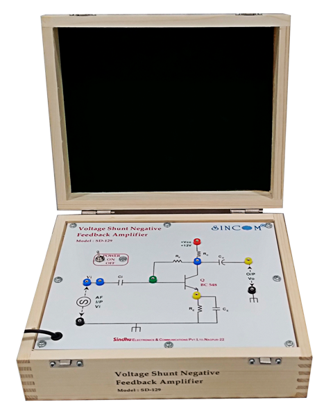 Voltage Shunt Negative Feedback Amplifier using BJT